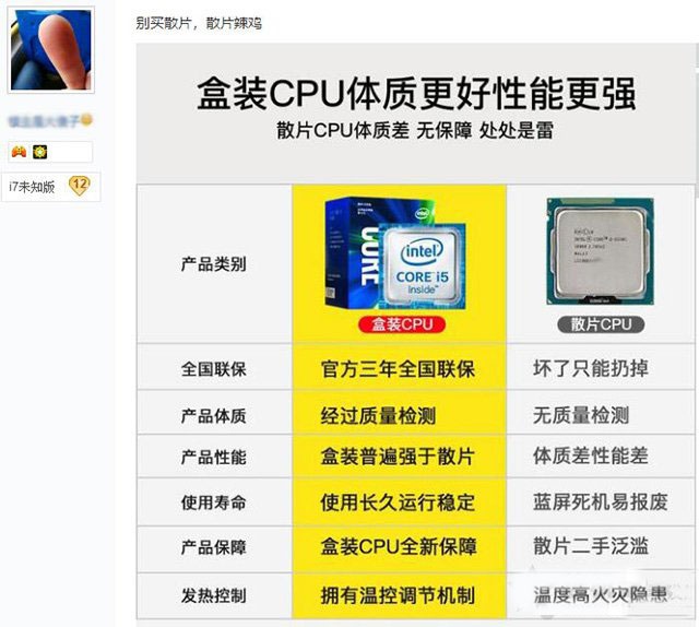 長沙組裝電腦散片CPU是怎么來的？是二手嗎？購買intel CPU散片必讀的注意事項